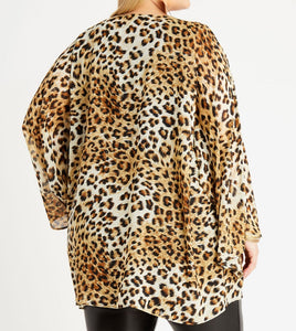 ANIMAL PRINT KIMONO