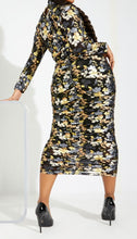 Load image into Gallery viewer, METALLIC FOIL TWO-PIECE SKIRT SET
