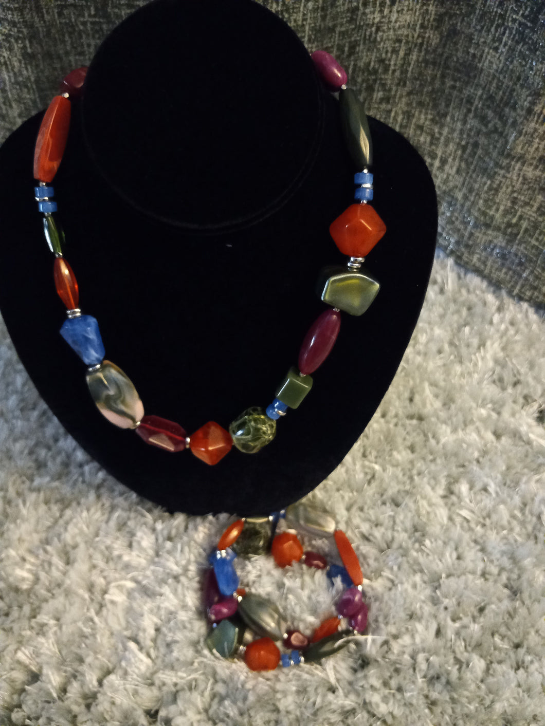 MIX CHUNKY BEAD CHOKER SET