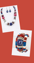 Load image into Gallery viewer, MIXED BEADS &amp; DISKS NECKLACE SET
