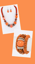 Load image into Gallery viewer, MIXED BEADS &amp; DISKS NECKLACE SET
