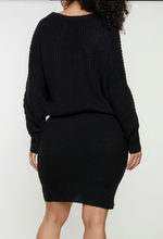 Load image into Gallery viewer, CABLE KNIT SWEATER DRESS
