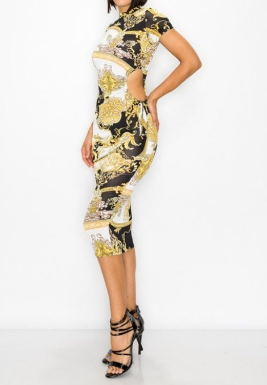 STATUS MIDI  BODYCON DRESS