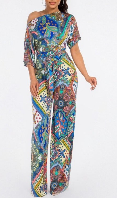 ABSTRACT JUMPSUIT